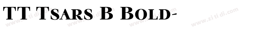 TT Tsars B Bold字体转换